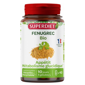 Superdiet Fenugrec BIO 40 gélules