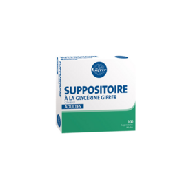 Gifrer Suppositoires à la Glycérine Laxatif Adultes 100 unités