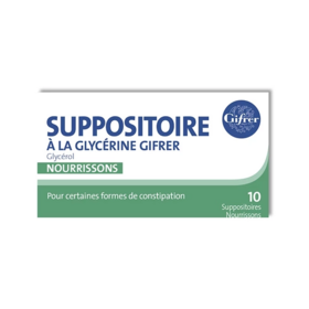 Gifrer Suppositoires à la Glycérine Laxatif Nourrissons 10 unités – Médicament contre la constipation