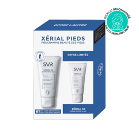 SVR Xerial 50 extrême crème pieds anti-callosités 50 ml + Xerial 30 crème pieds 50 ml offert – traitement intense rugosités et hydratation profonde