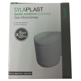 SYLAPLAST - Bande Adhésive Elastique - 6 cm x 2.5 m