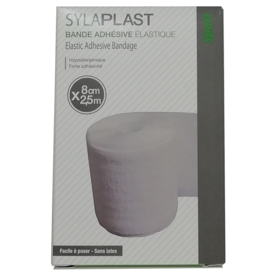 SYLAPLAST - Bande Adhésive Elastique - 8 cm x 2.5 m