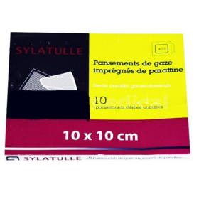SYLATULLE - Pansement Gras Stériles 10 x 10 cm - Lot de 10