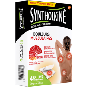 SYNTHOLKINE- Patch Chauffant Petit Modèle - 4 patchs