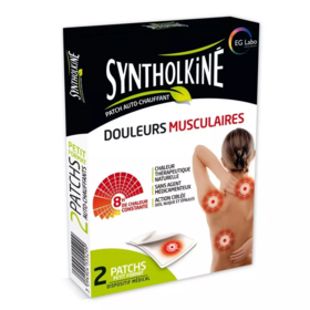 Synthol SyntholKiné Patch Auto Chauffant Petit Format Douleurs Musculaires x2
