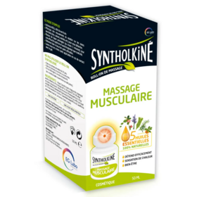 SyntholKiné Roll-On de Massage tensions musculaires 50 ml – Soulagement ciblé, massage facile & récupération rapide