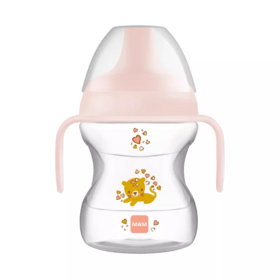 MAM Tasse d’apprentissage + 6 mois avec Anse 190 ml (Motifs et Couleurs Aléatoires)