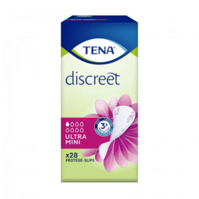 Tena Discreet Ultra-mini serviettes fuites urinaires légères — paquet de 28