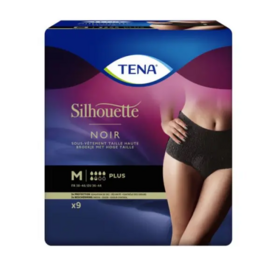 Tena Silhouette sous-vêtement absorbant noir taille haute m 36-46 — paquet de 9