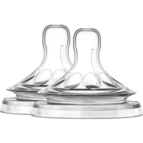 Tétine 0-6 mois Silicone - Lot de 2 tétines