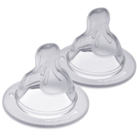 Tétine + 6 mois Silicone Débit X Silk - Lot de 2 tétines