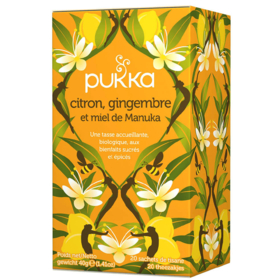 THE BIOLOGIQUE - Infusion Citron, Gingembre et Miel de Manuka - 20 sachets