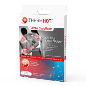 Thermhot Patchs Chauffants cou dos épaules et poignets 2 Patchs
