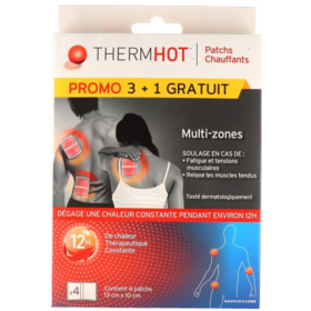 THERM HOT - Patchs Chauffants Multi-zones - Lot de 3 + 1 Gratuit