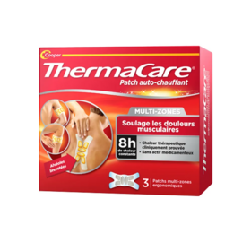 ThermaCare Patchs Auto-Chauffants Multi-Zones x3 – Douleurs musculaires et articulaires