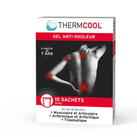 ThermCool Gel Anti-douleur sachet 5 ml Boîte de 10