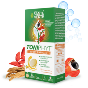 Santé Verte Toniphyt Boost Goût Orange 30 + 15 comprimés effervescents booster énergie & vitalité