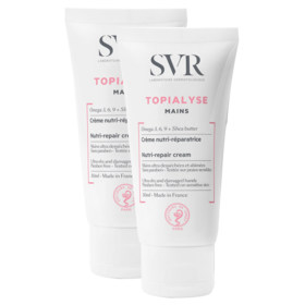 TOPIALYSE - Crème Nutri-réparatrice Mains Abîmées - Lot de 2 x 50 ml