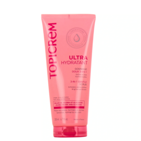 Topicrem Ultra-Hydratant gommage doux 3-en-1 visage & corps 200 ml — peaux sensibles