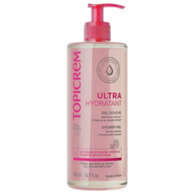 Topicrem Ultra-Hydratant gel douche  500 ml — nettoyant douceur corps et cheveux peaux sensibles sèches