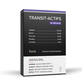 Aragan SynActifs TransitActifs 20 gélules – Transit intestinal et confort digestif