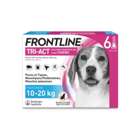 Frontline Tri-Act Chien de 10 à 20 Kg 6 Pipettes