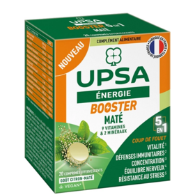 UPSA Booster Maté 5 en 1  20 Comprimés Effervescents