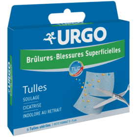 Urgo Brûlures et Blessures Superficielles – Tulle stérile petit format