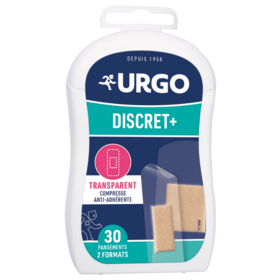 URGO Discret Pansement discret Protection coupure main, doigt 30 pansements 2 formats