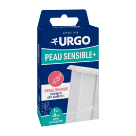 URGO Peau sensible + Bande à découpe 1mx6cm