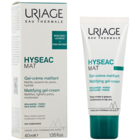 Uriage Hyséac Mat gel-crème matifiant 40 ml – soin hydratant peaux mixtes à grasses