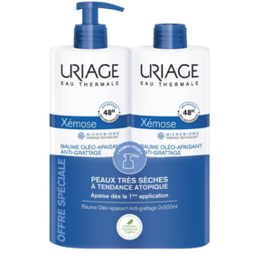 Uriage Xémose Baume oléo-apaisant duo 2 x 500 ml – peaux très sèches à tendance atopique