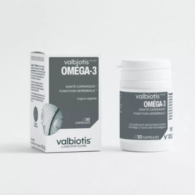 Valbiotis Plus Oméga-3 DHA EPA végétal microalgues Schizochytrium cœur cerveau
