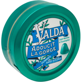 VALDA Gommes Menthe & Eucalyptus Sans Sucre - 50 g