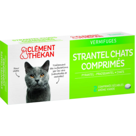 Vermifuge Strantel Chat - 2 comprimés