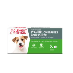 Strantel Chien – Vermifuge chien – 2 comprimés