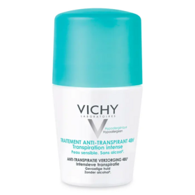 Vichy Déodorant Anti-Transpirant 48h pour Transpiration Intense - Peaux Sensibles 50 ml