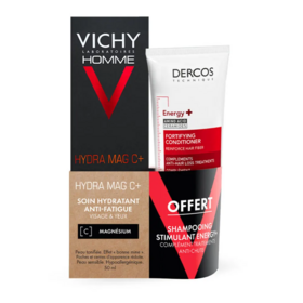 Vichy Homme Coffret Hydra Mag C+ Soin Hydratant + Shampooing Stimulant Energy+ 100 ml OFFERT