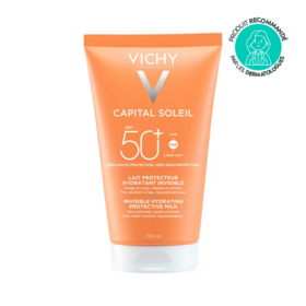 Vichy Capital Soleil Lait Hydratant Invisible SPF50+ 150 ml – Protection solaire corps haute tolérance