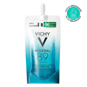 Vichy Minéral 89 Recharge Sérum Booster Quotidien Fortifiant et Repulpant à l'Acide Hyaluronique 50 ml – Hydratation, barrière cutanée et peau repulpée