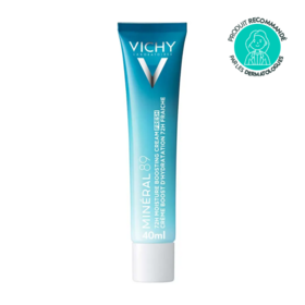 Vichy Minéral 89 Crème Jour Légère Boost d'Hydratation 72H 40 ml – Hydratation intense et renforcement de la barrière cutanée