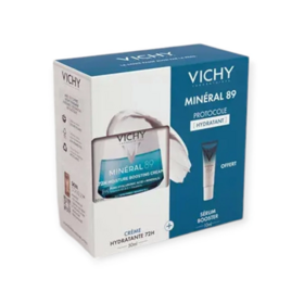 Vichy Minéral 89 Coffret Crème hydratante 50 ml + Mini Sérum booster 10 ml OFFERT