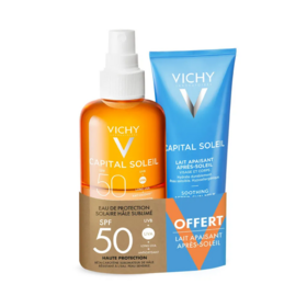 Vichy Capital Soleil Eau De Protection Solaire Hale Sublime SPF 50 200 ml + Apres-soleil 100 ml