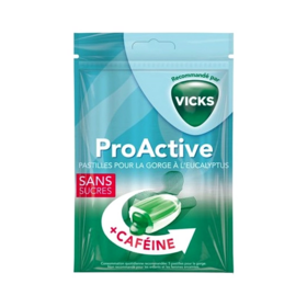 Vicks Proactive Pastilles à l'Eucalyptus & Caféine 72 g