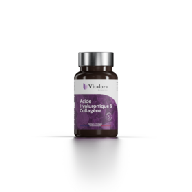 Vitalora Acide Hyaluronique & Collagène – Peau repulpée & fermeté 60 gélules