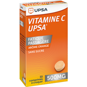 Vitamine C  Sans Sucre Orange 500 mg  30 comprimés