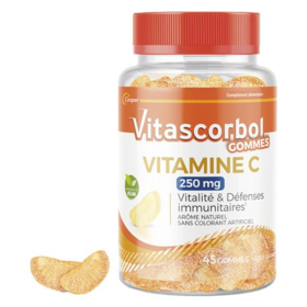 Vitascorbol Vitamine C 250 mg Vitalité et Défenses Immunitaires - 45 Gommes