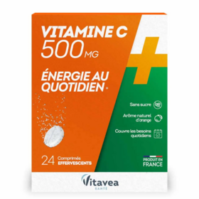 Vitavea Vitamine C 500mg Energie au Quotidien 24 comprimés effervescents
