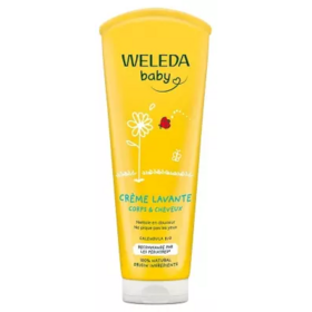 Weleda Crème lavante corps et cheveux calendula 200 ml – crème lavante bébé douce