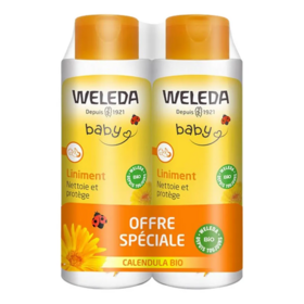 Weleda Liniment au calendula lot 2 × 400 ml – liniment change bébé bio